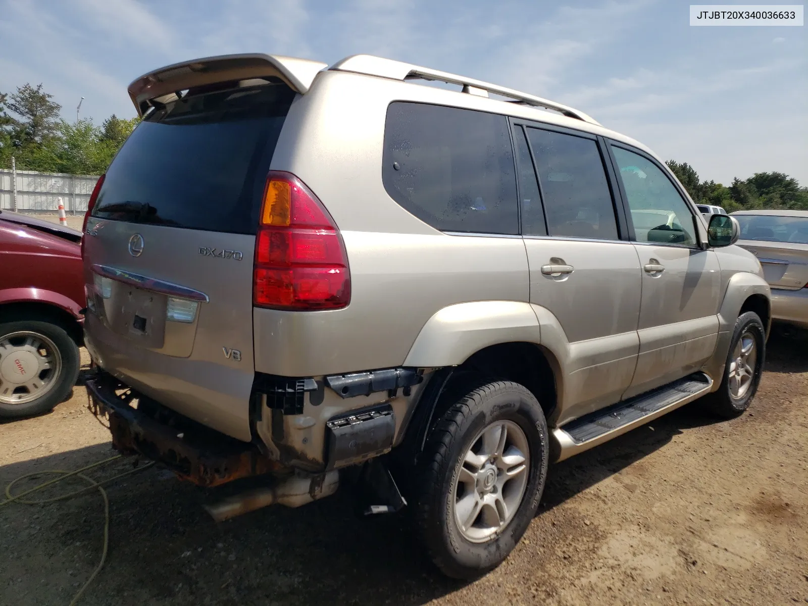 2004 Lexus Gx 470 VIN: JTJBT20X340036633 Lot: 67352624