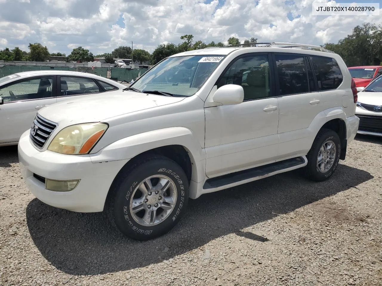 2004 Lexus Gx 470 VIN: JTJBT20X140028790 Lot: 68421864