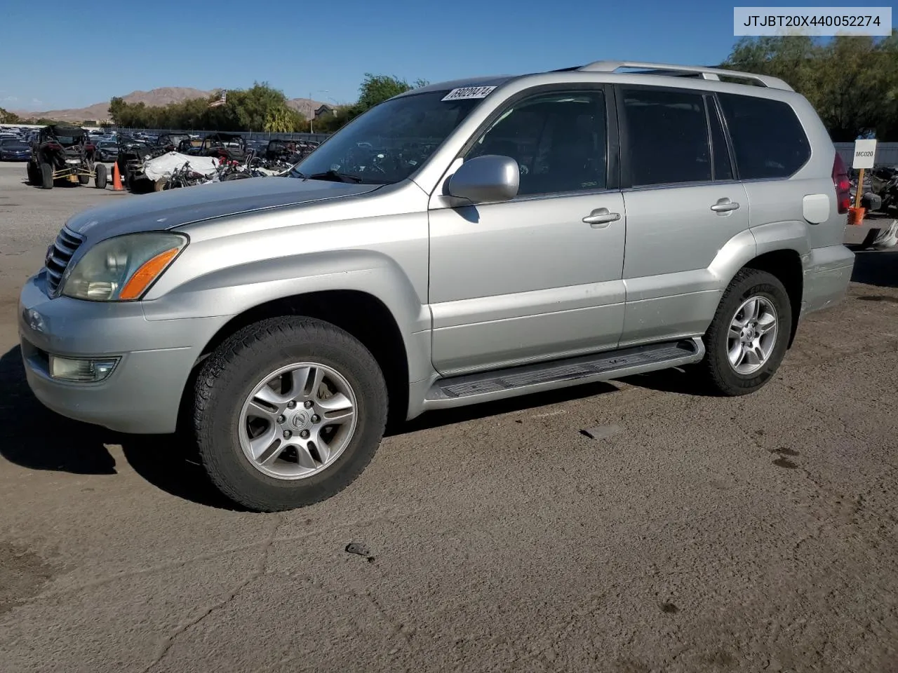 2004 Lexus Gx 470 VIN: JTJBT20X440052274 Lot: 69020474