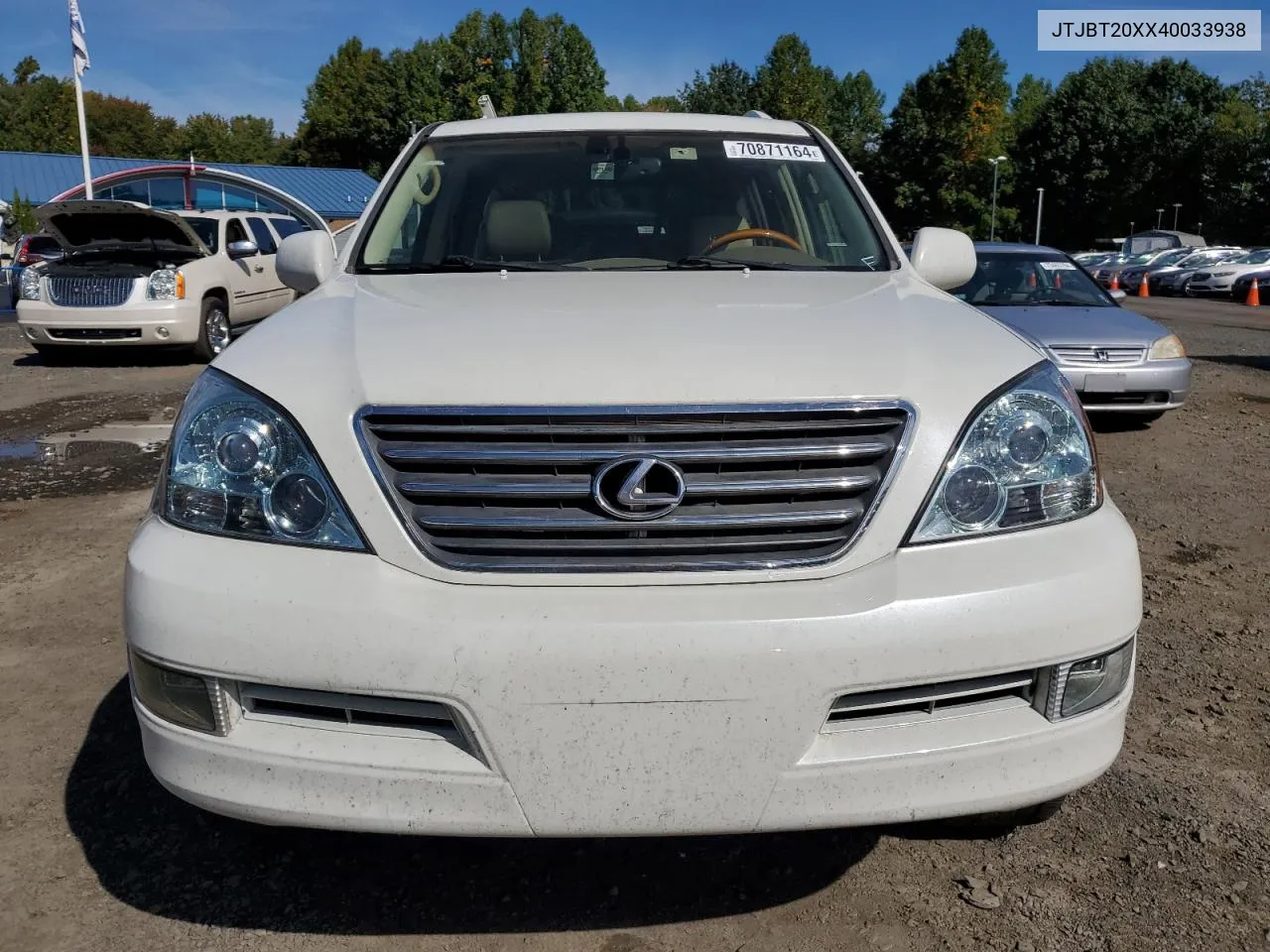 2004 Lexus Gx 470 VIN: JTJBT20XX40033938 Lot: 70871164