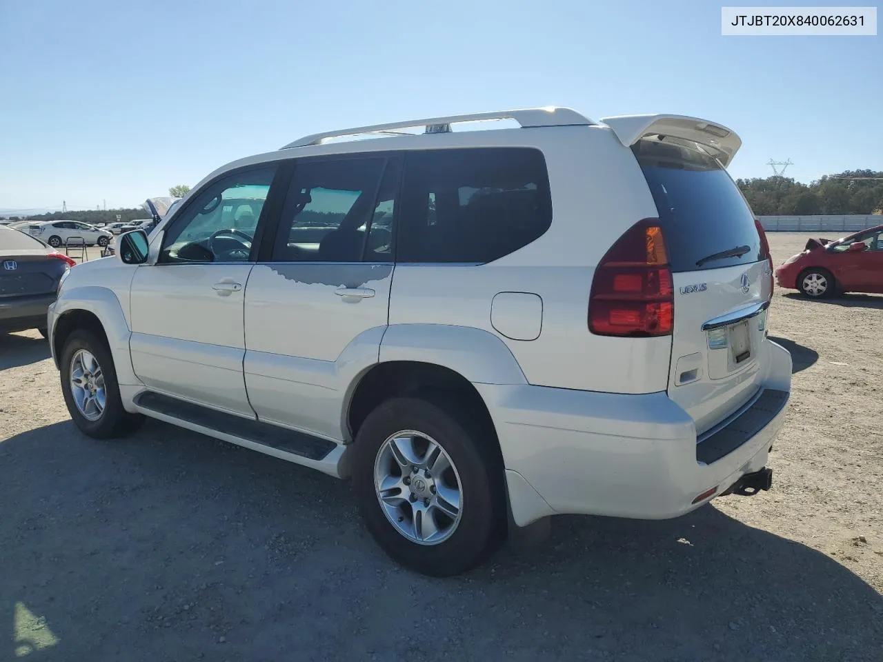 2004 Lexus Gx 470 VIN: JTJBT20X840062631 Lot: 73729904