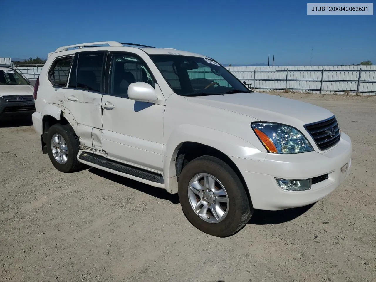 2004 Lexus Gx 470 VIN: JTJBT20X840062631 Lot: 73729904