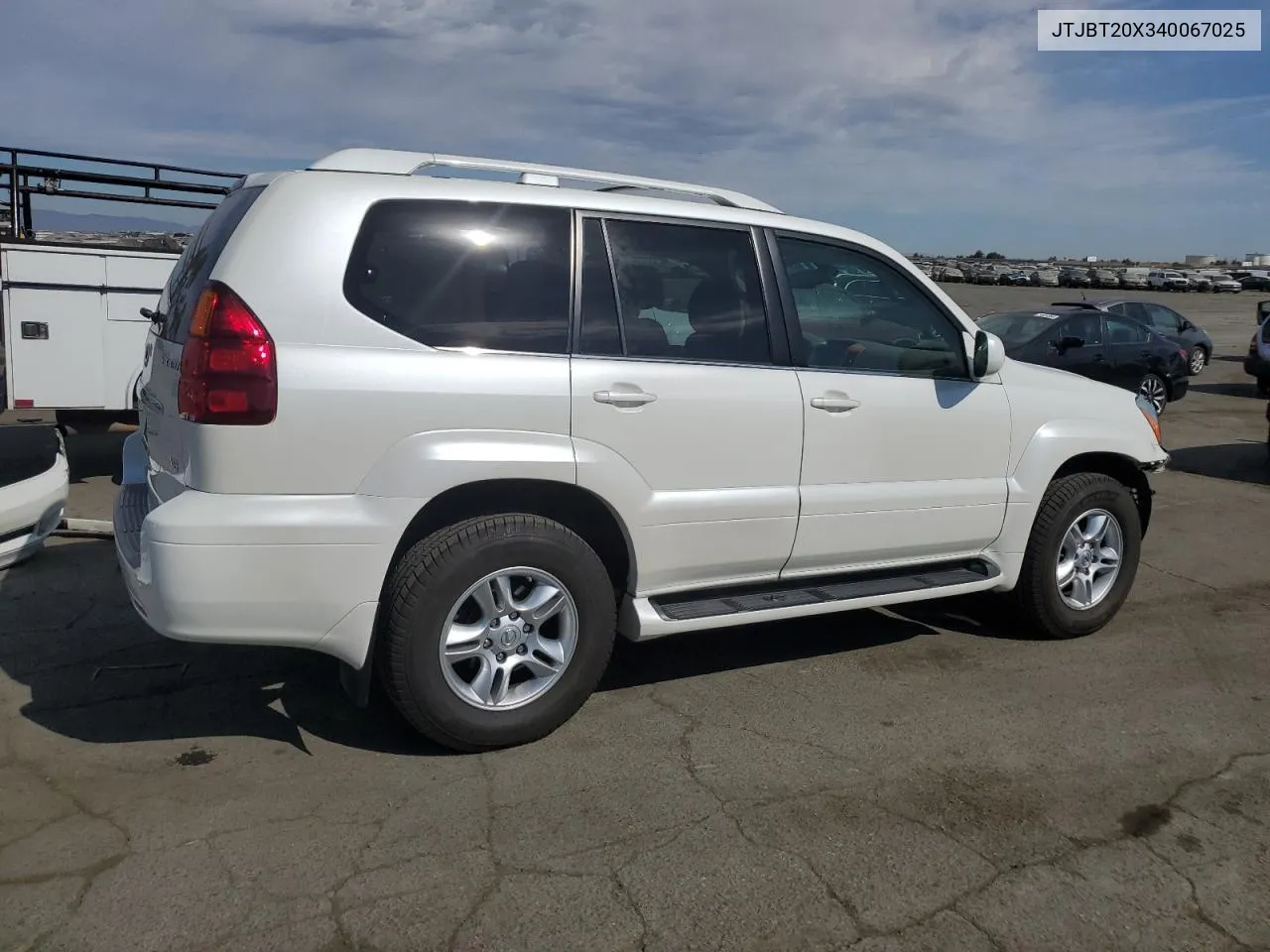 2004 Lexus Gx 470 VIN: JTJBT20X340067025 Lot: 74555384