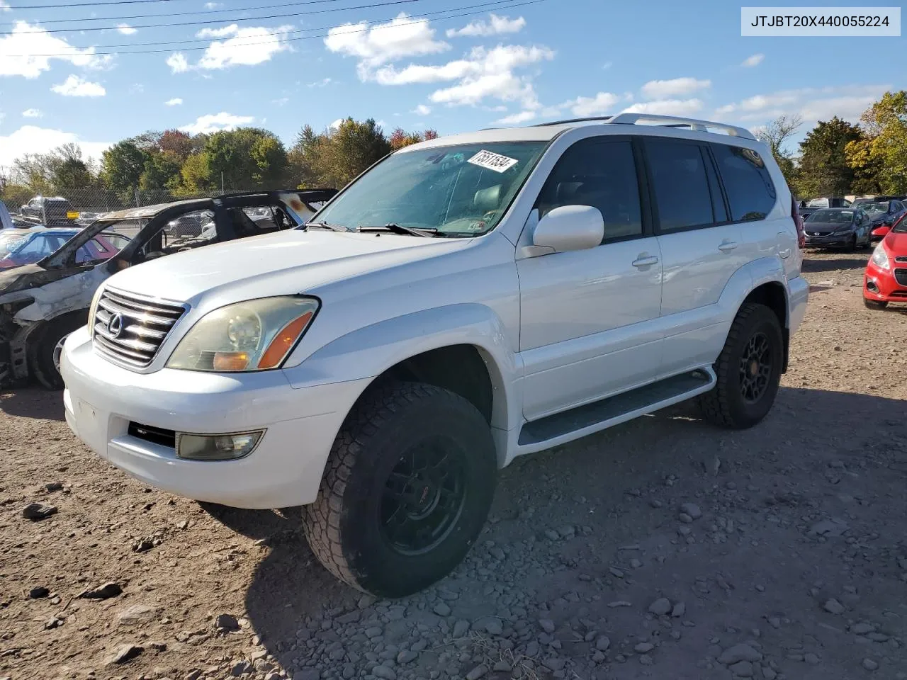 2004 Lexus Gx 470 VIN: JTJBT20X440055224 Lot: 75511534