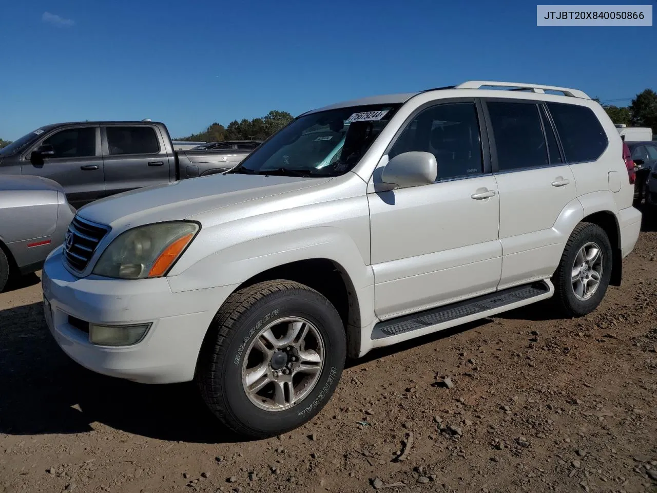 2004 Lexus Gx 470 VIN: JTJBT20X840050866 Lot: 75679244