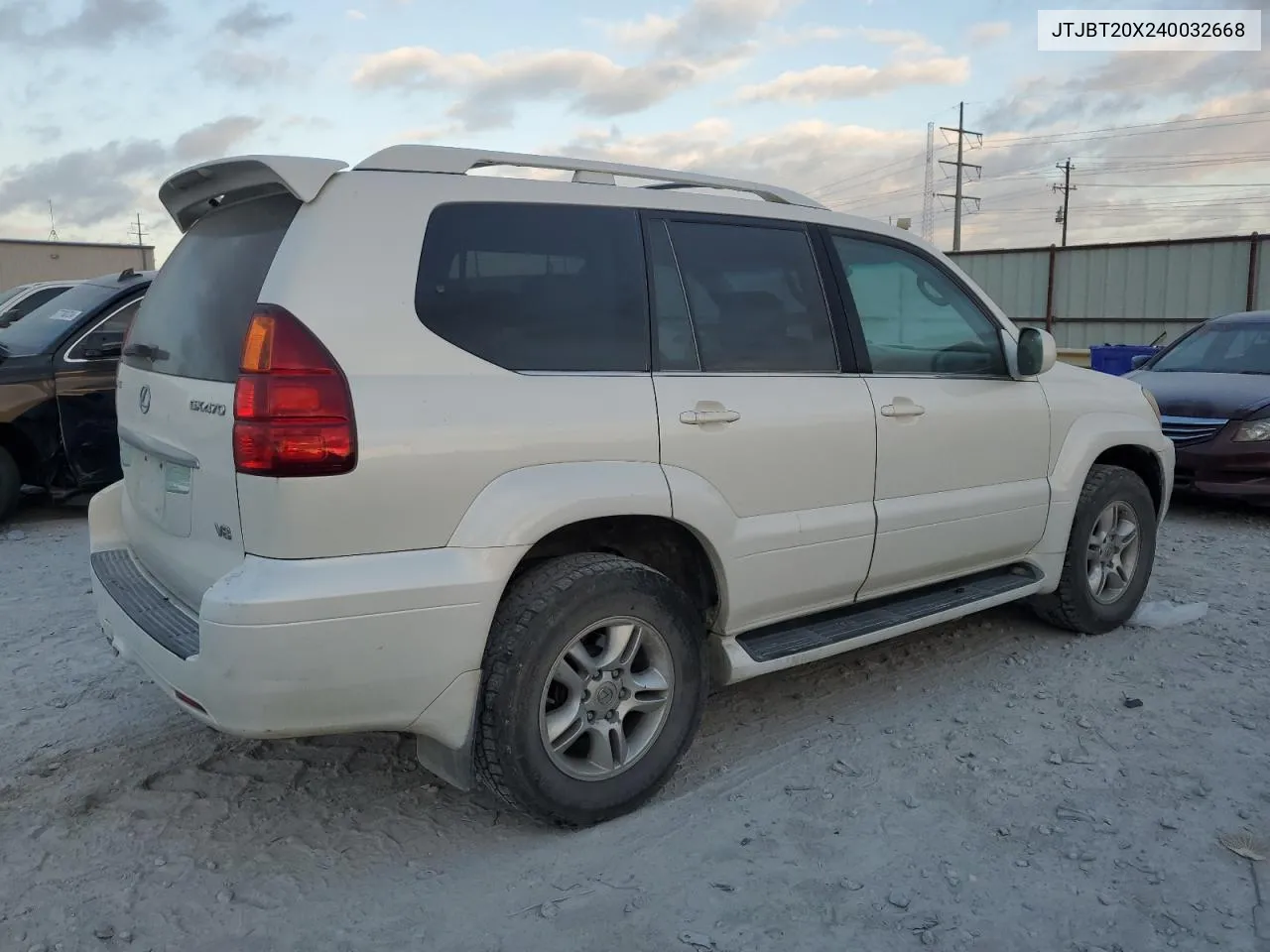 2004 Lexus Gx 470 VIN: JTJBT20X240032668 Lot: 77689784