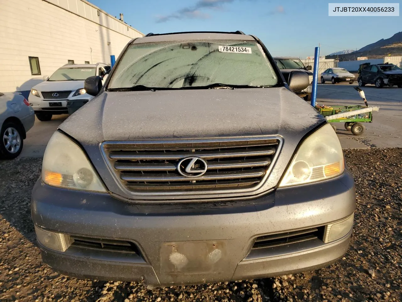 2004 Lexus Gx 470 VIN: JTJBT20XX40056233 Lot: 78421534