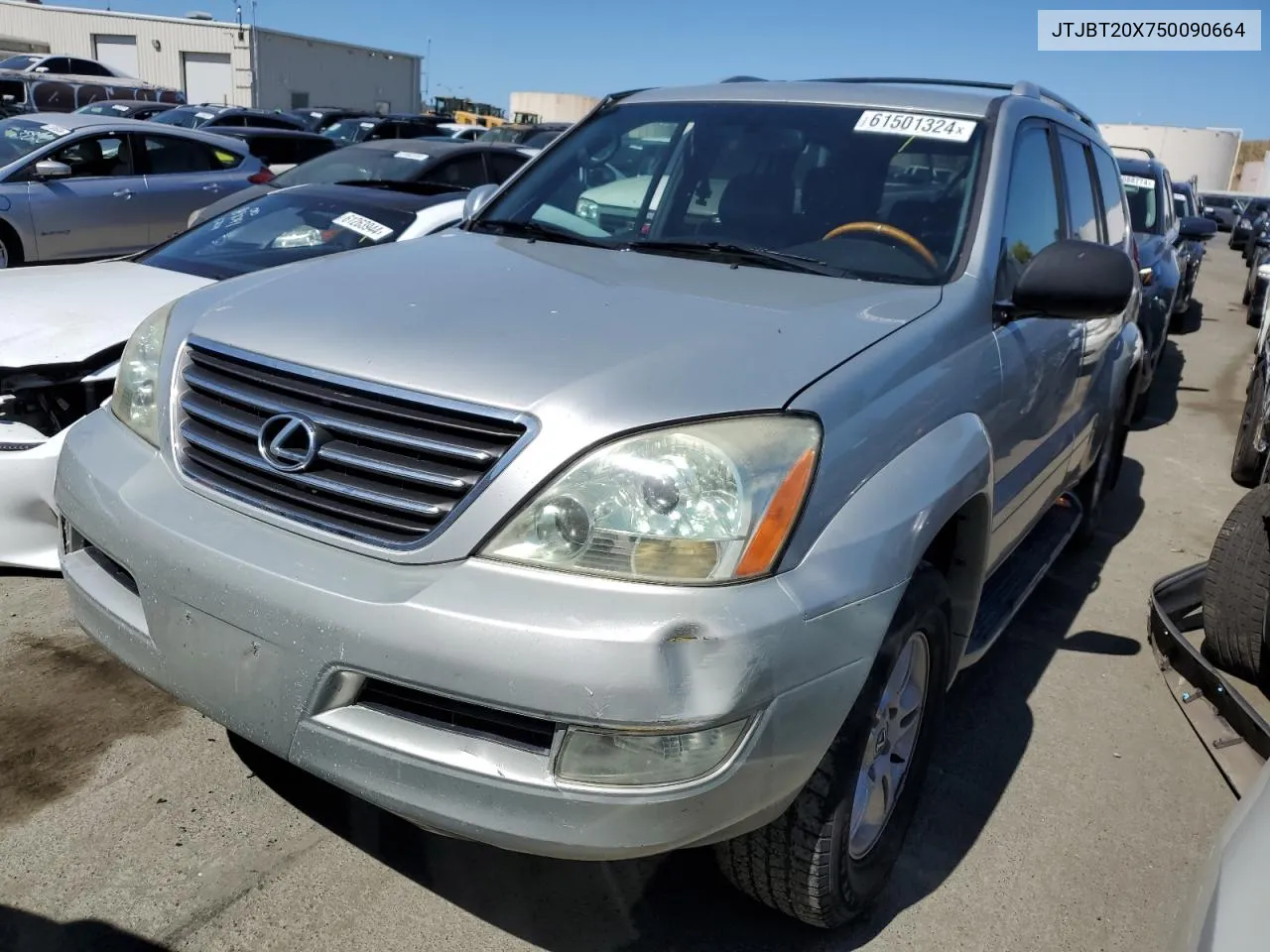 2005 Lexus Gx 470 VIN: JTJBT20X750090664 Lot: 61501324