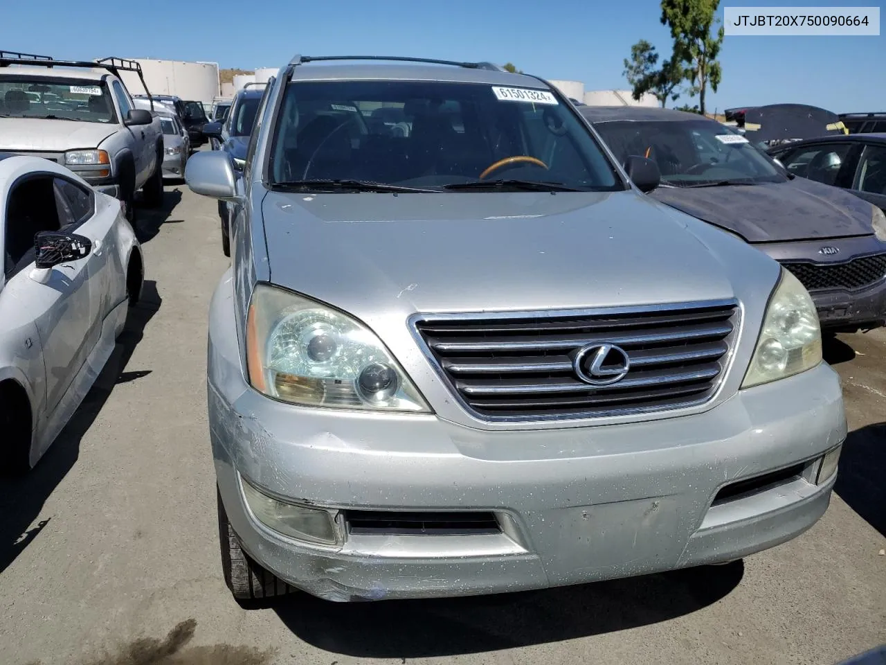 2005 Lexus Gx 470 VIN: JTJBT20X750090664 Lot: 61501324