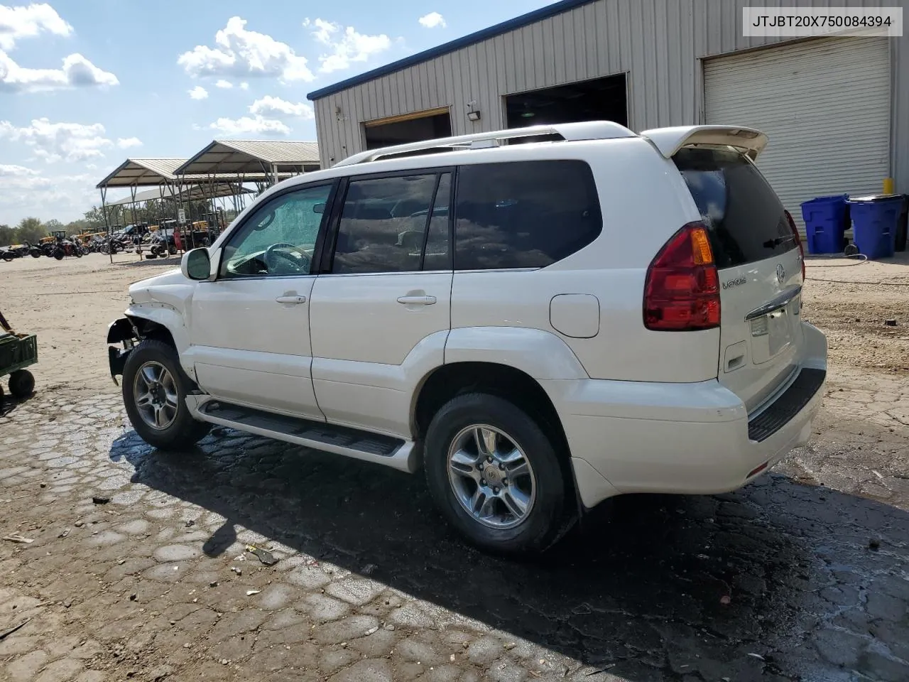 2005 Lexus Gx 470 VIN: JTJBT20X750084394 Lot: 72384624