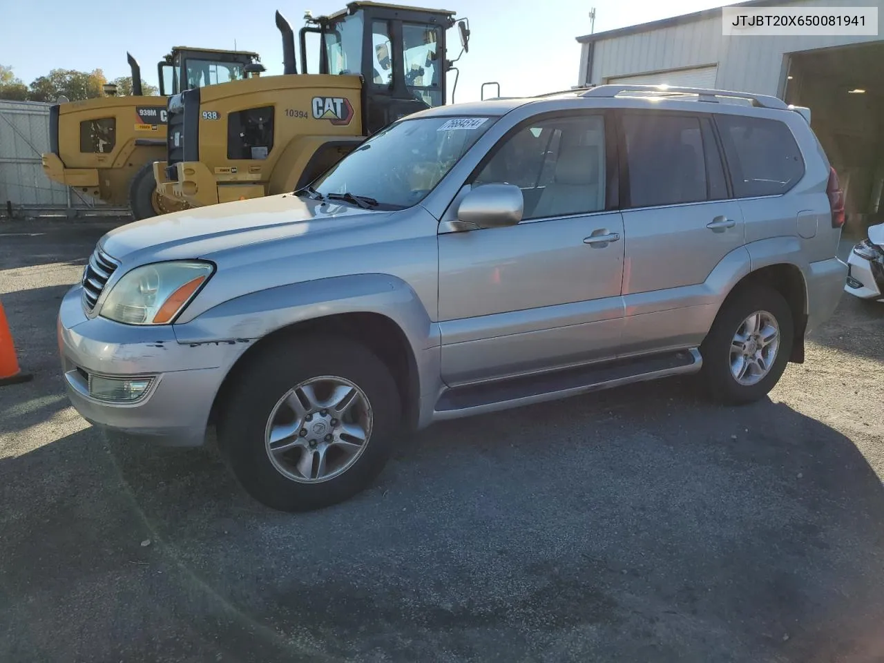 2005 Lexus Gx 470 VIN: JTJBT20X650081941 Lot: 76684514