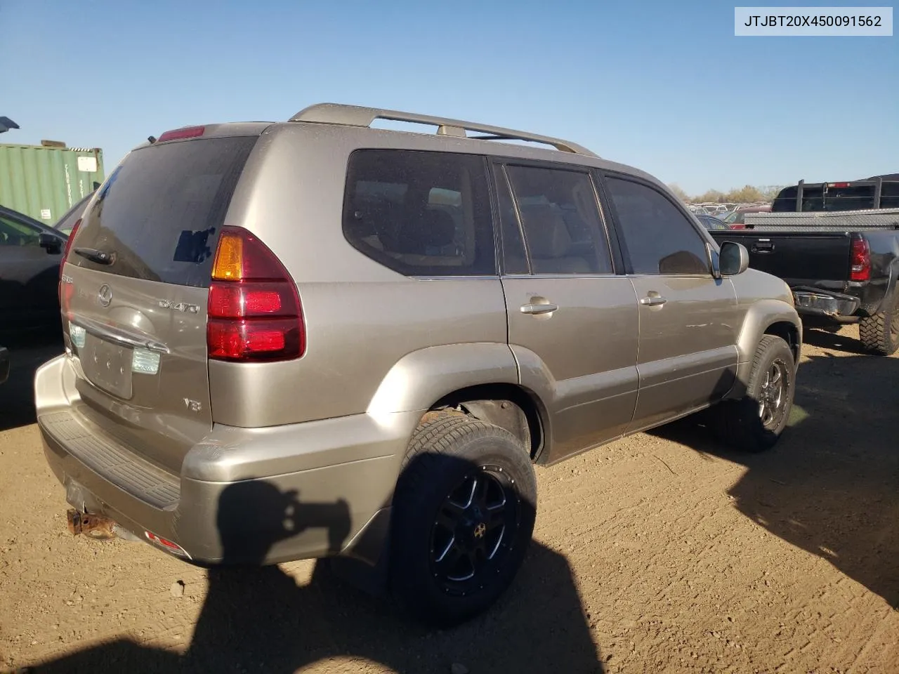 2005 Lexus Gx 470 VIN: JTJBT20X450091562 Lot: 77150944