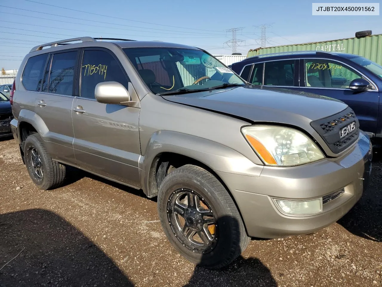 2005 Lexus Gx 470 VIN: JTJBT20X450091562 Lot: 77150944