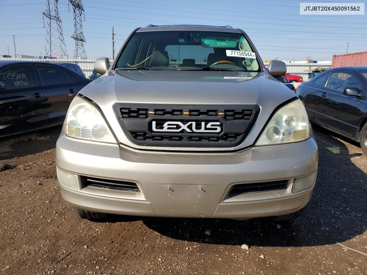 2005 Lexus Gx 470 VIN: JTJBT20X450091562 Lot: 77150944