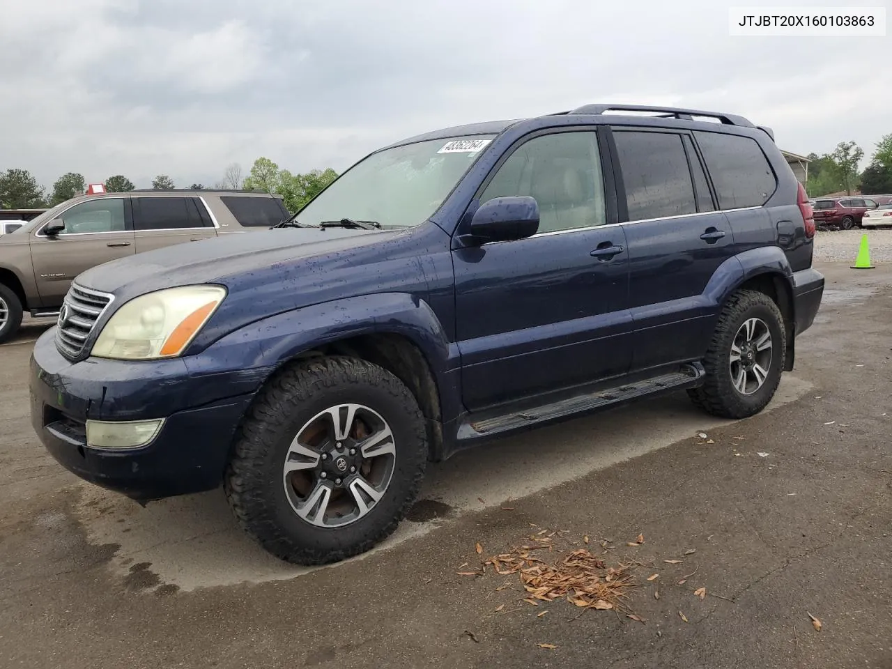 2006 Lexus Gx 470 VIN: JTJBT20X160103863 Lot: 48362264