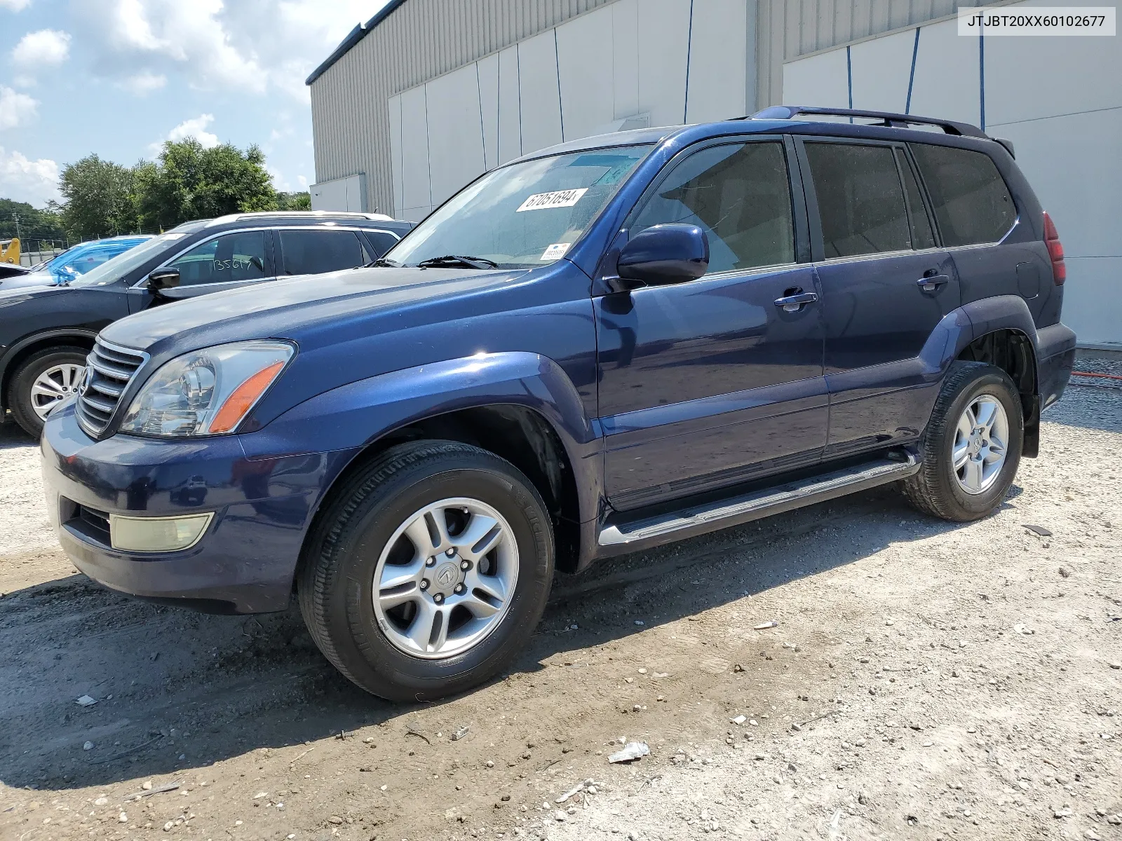 2006 Lexus Gx 470 VIN: JTJBT20XX60102677 Lot: 67051694