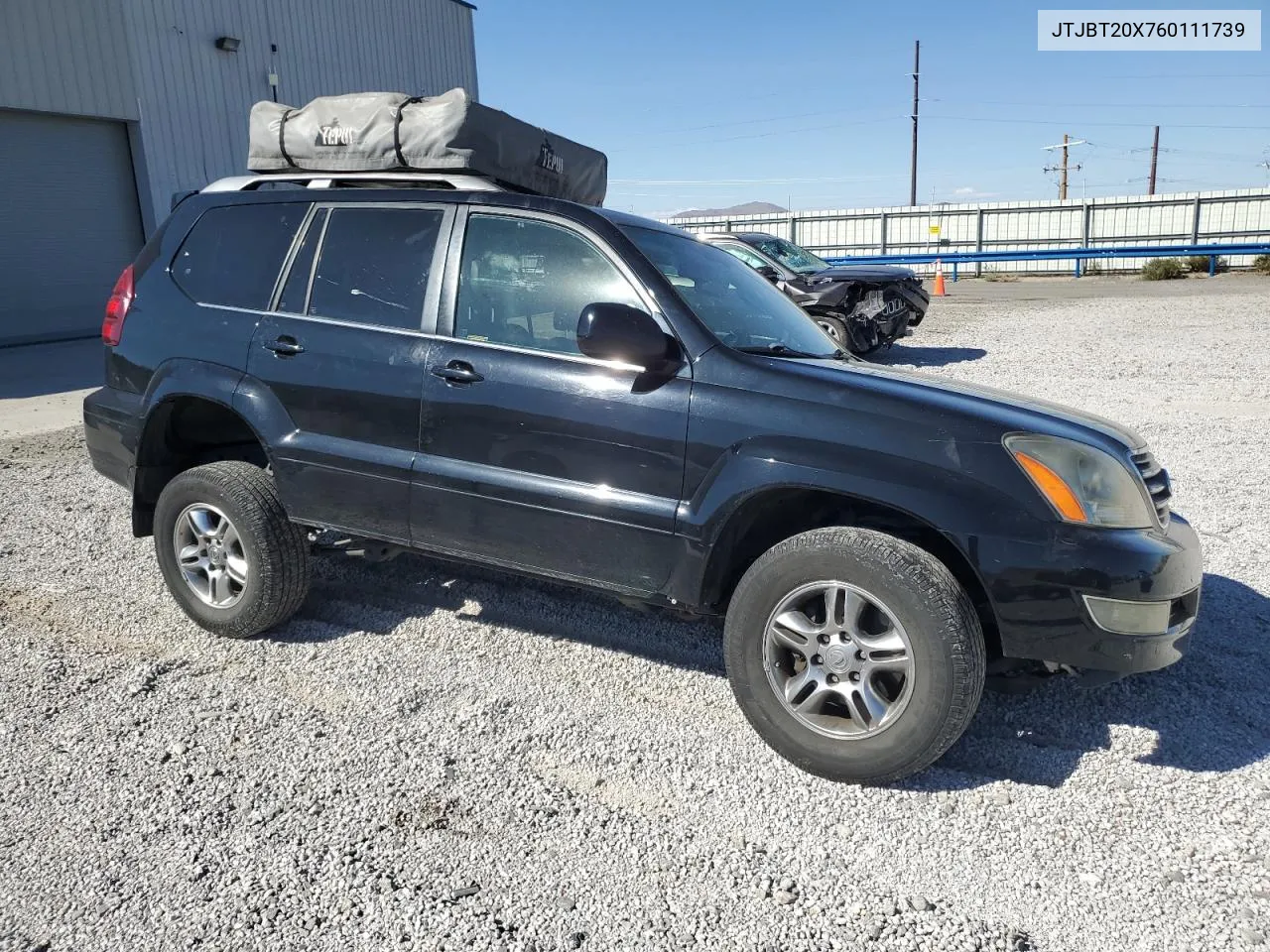 2006 Lexus Gx 470 VIN: JTJBT20X760111739 Lot: 68475444