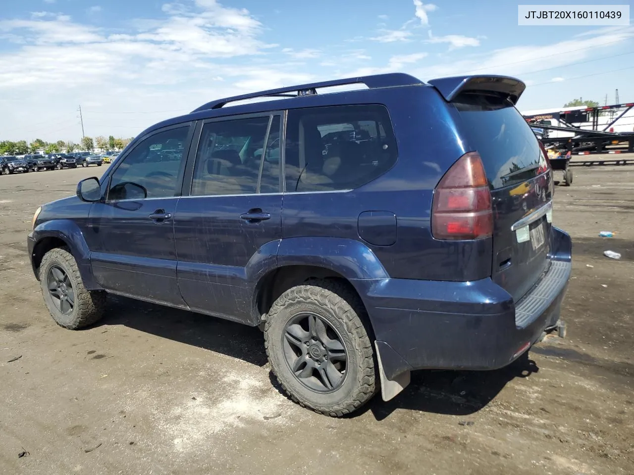 2006 Lexus Gx 470 VIN: JTJBT20X160110439 Lot: 68681564