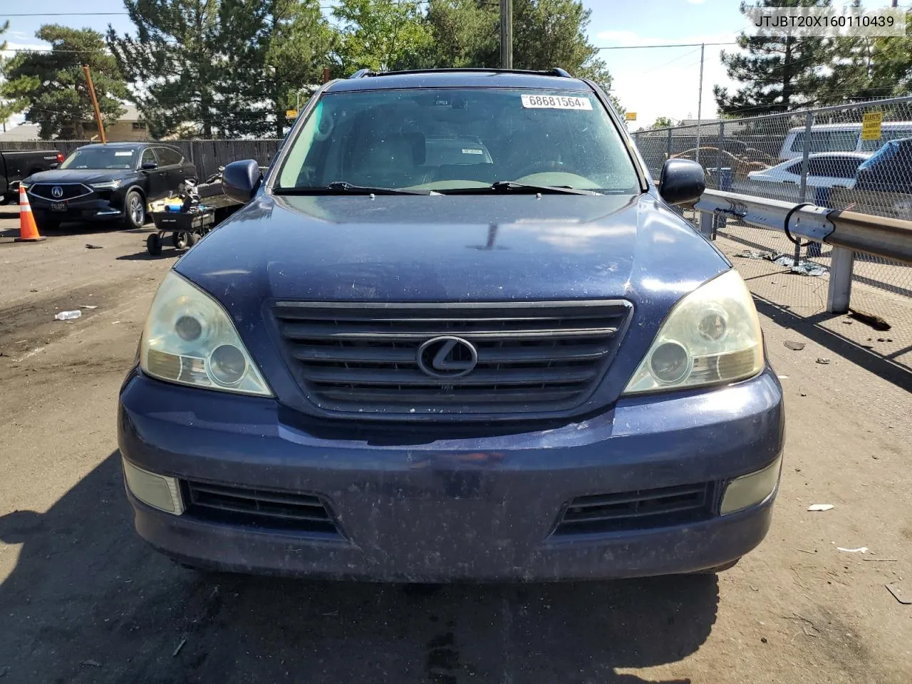 JTJBT20X160110439 2006 Lexus Gx 470