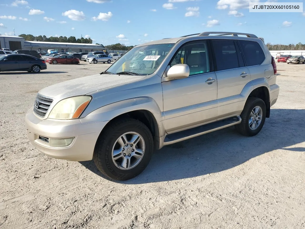 2006 Lexus Gx 470 VIN: JTJBT20XX60105160 Lot: 76363704