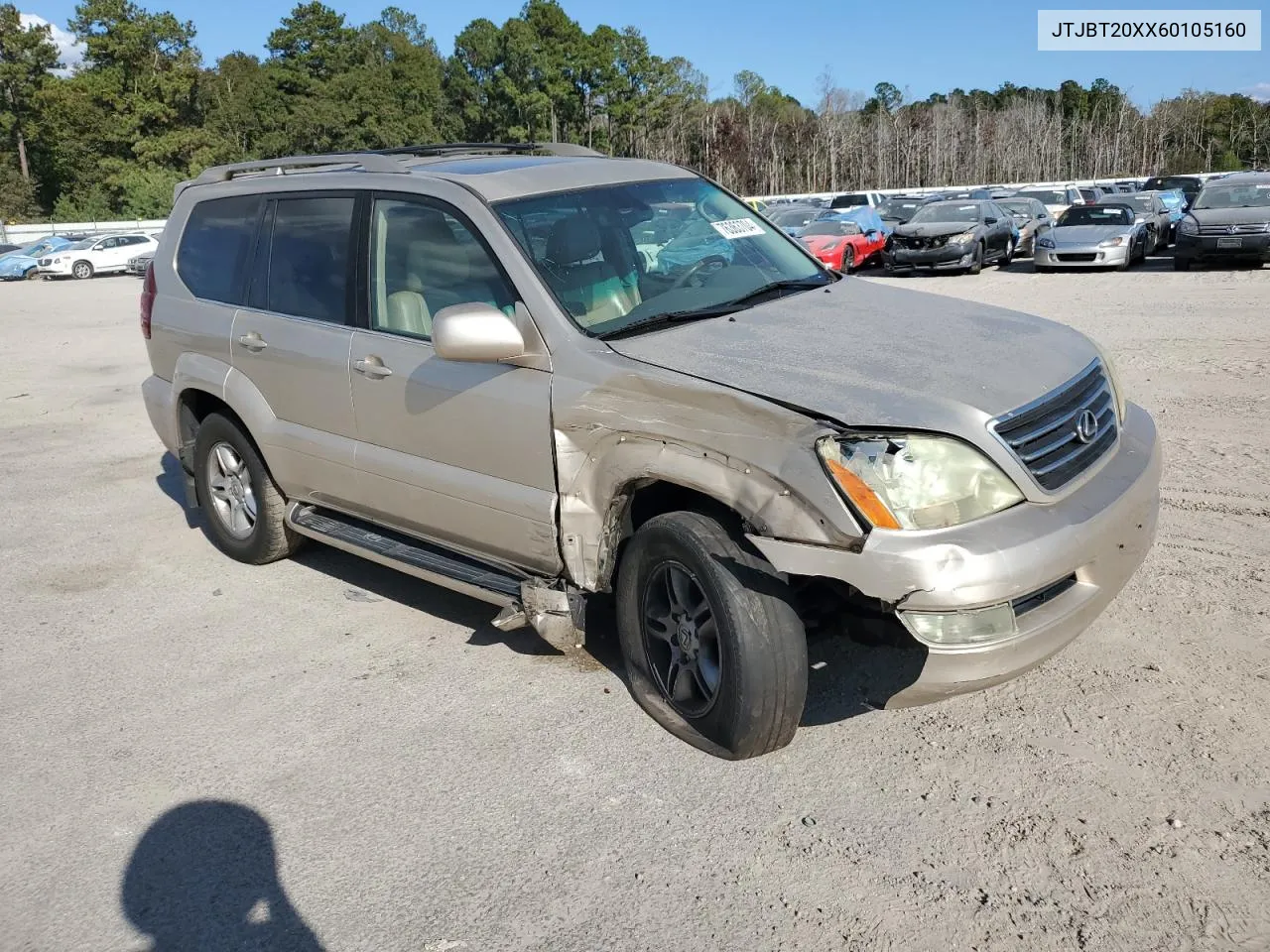 2006 Lexus Gx 470 VIN: JTJBT20XX60105160 Lot: 76363704