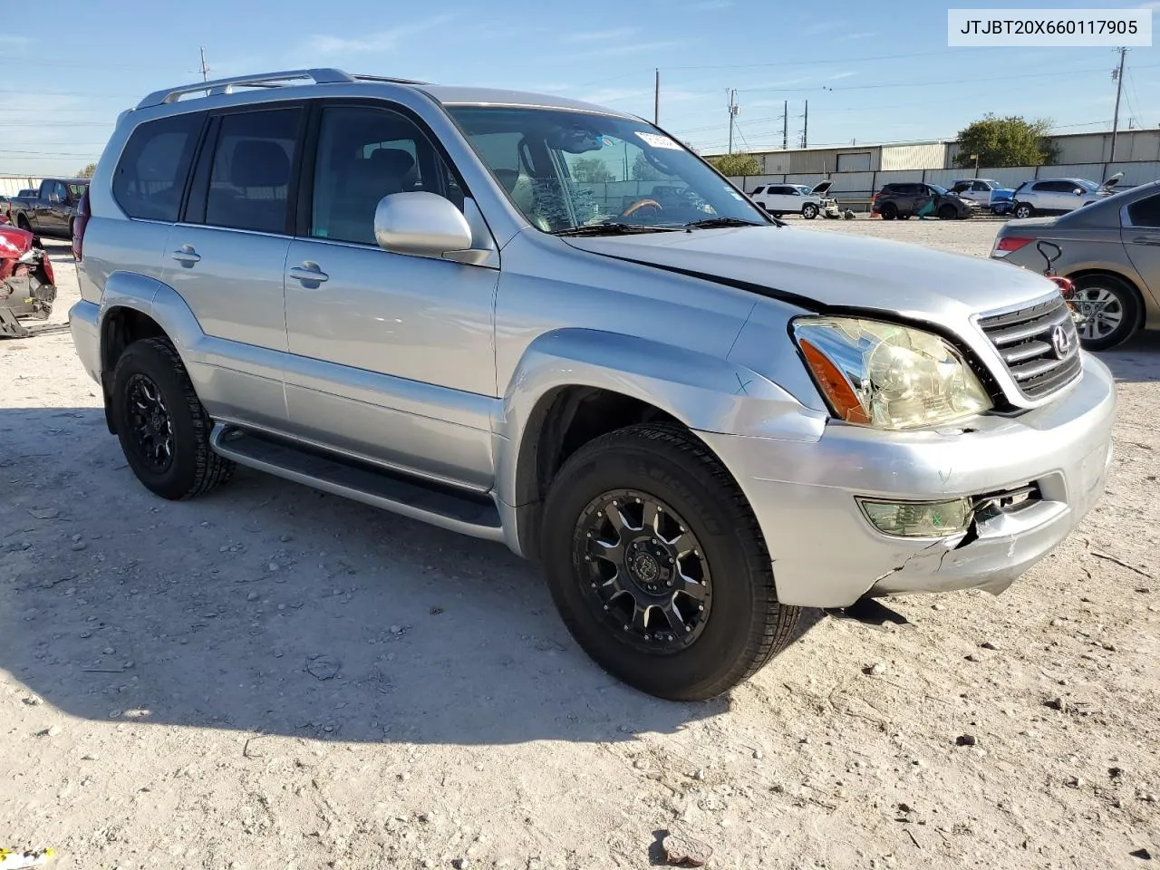 2006 Lexus Gx 470 VIN: JTJBT20X660117905 Lot: 79725054