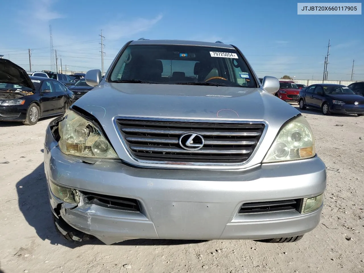 2006 Lexus Gx 470 VIN: JTJBT20X660117905 Lot: 79725054