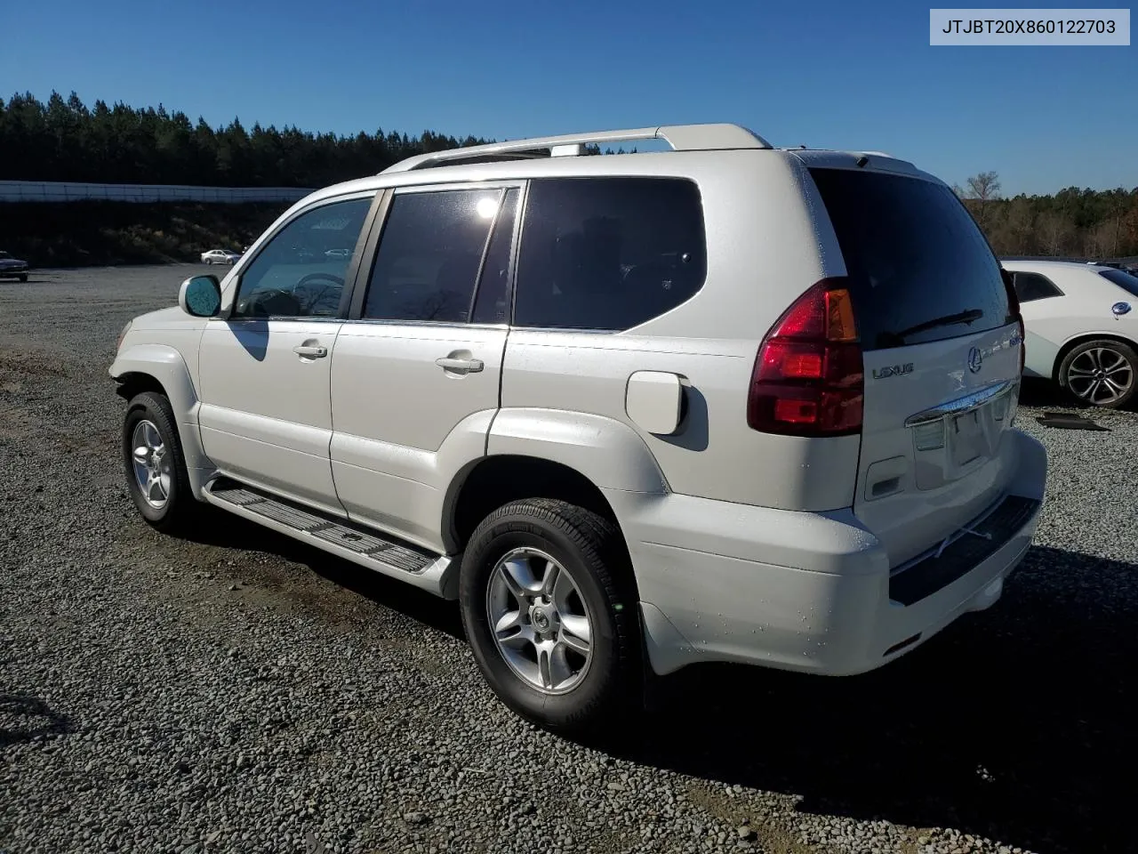 2006 Lexus Gx 470 VIN: JTJBT20X860122703 Lot: 80768374