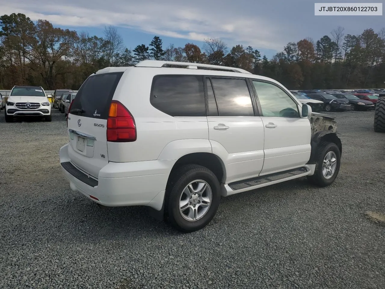 2006 Lexus Gx 470 VIN: JTJBT20X860122703 Lot: 80768374