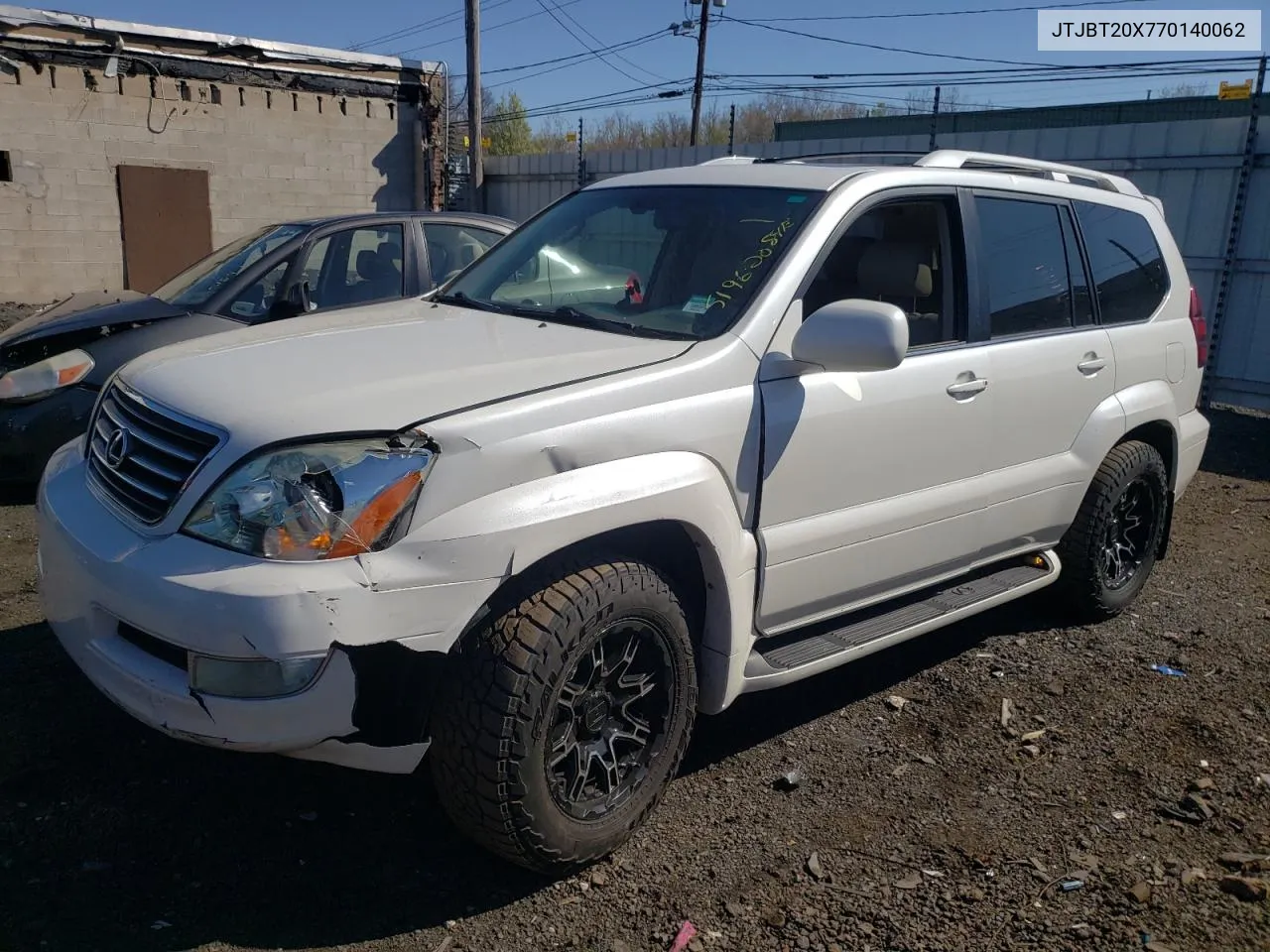 2007 Lexus Gx 470 VIN: JTJBT20X770140062 Lot: 51962084