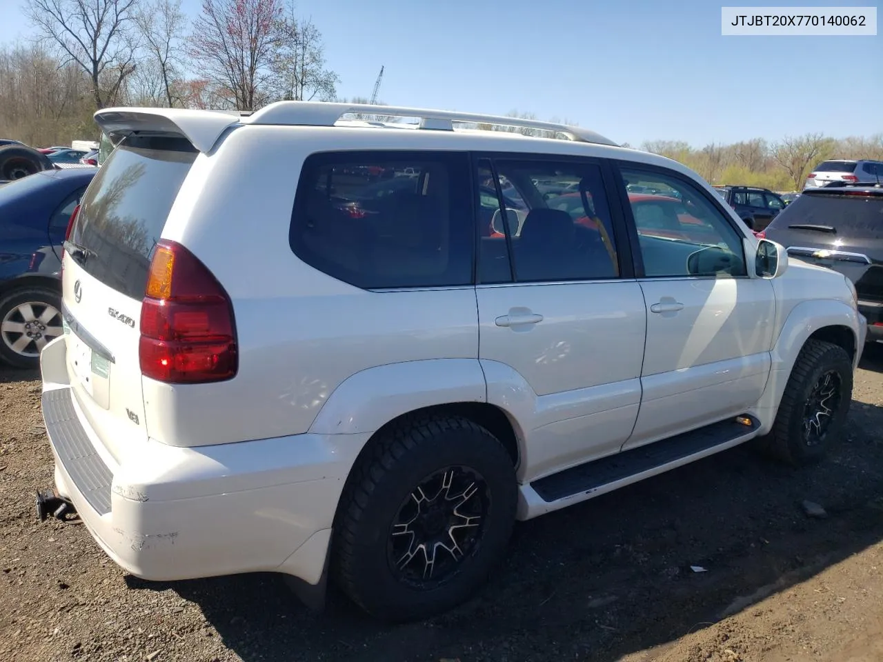 2007 Lexus Gx 470 VIN: JTJBT20X770140062 Lot: 51962084