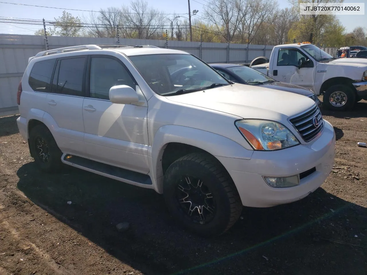 2007 Lexus Gx 470 VIN: JTJBT20X770140062 Lot: 51962084