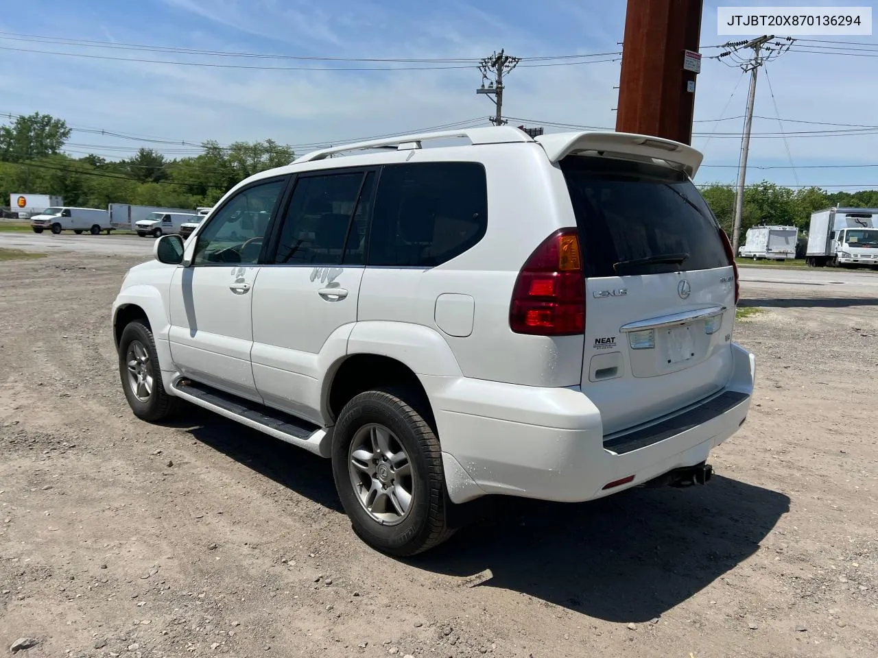 2007 Lexus Gx 470 VIN: JTJBT20X870136294 Lot: 57958964