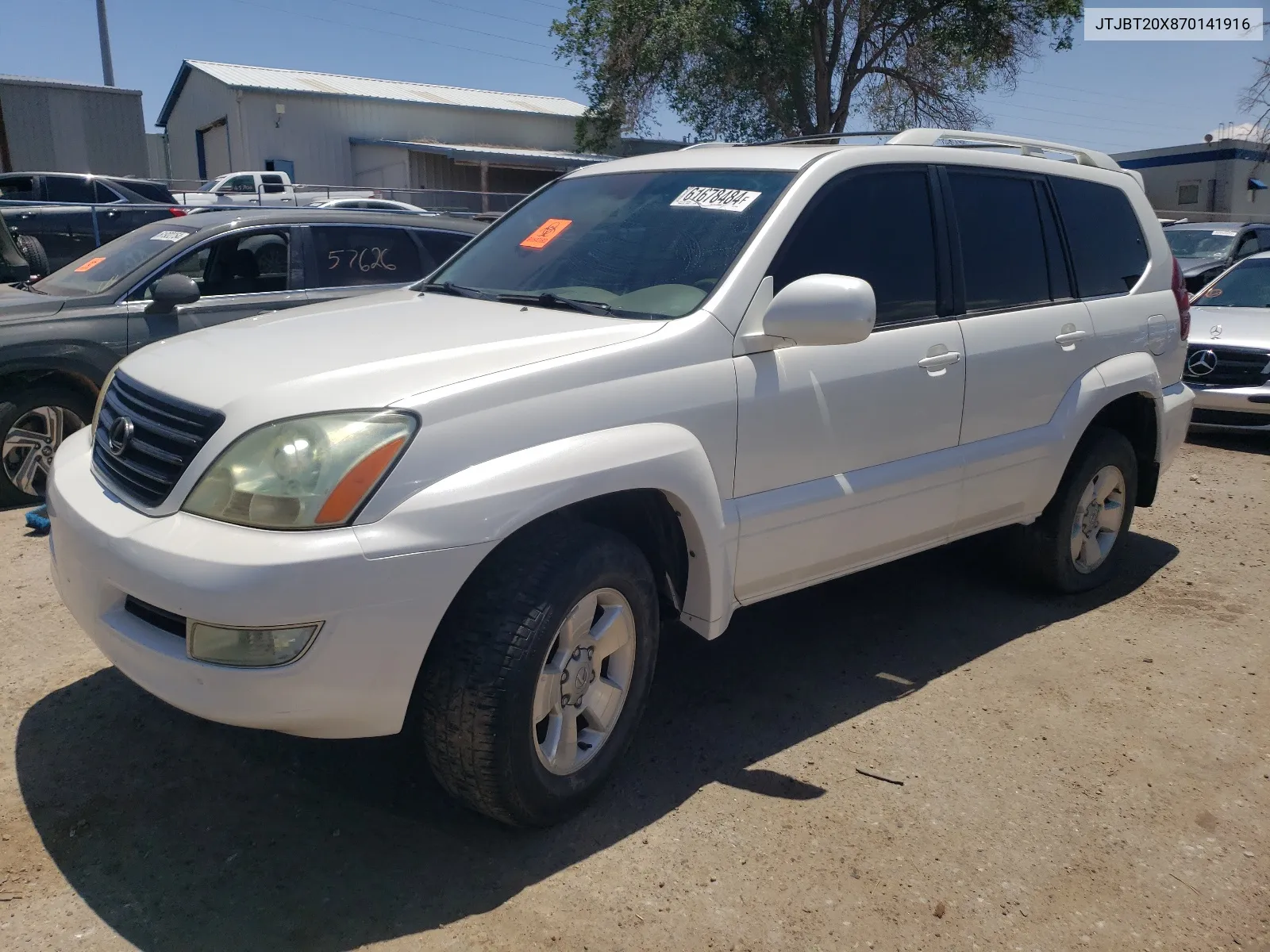 2007 Lexus Gx 470 VIN: JTJBT20X870141916 Lot: 61678484