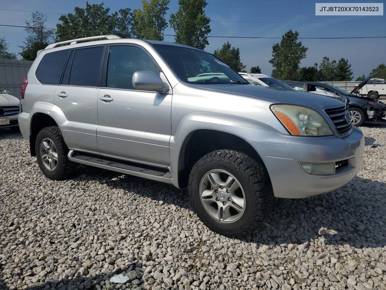 2007 Lexus Gx 470 VIN: JTJBT20XX70143523 Lot: 69080484