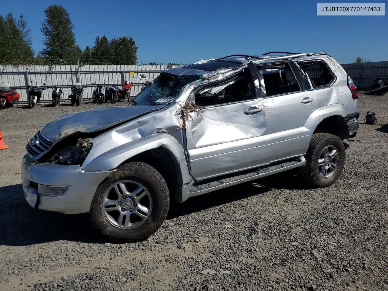 2007 Lexus Gx 470 VIN: JTJBT20X770147433 Lot: 69705104