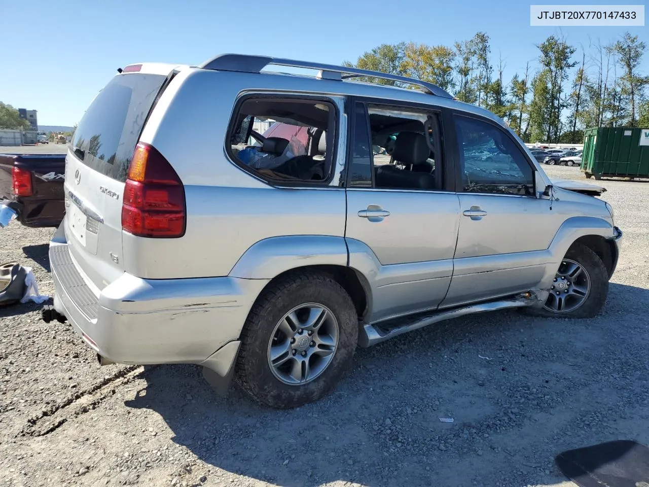 2007 Lexus Gx 470 VIN: JTJBT20X770147433 Lot: 69705104