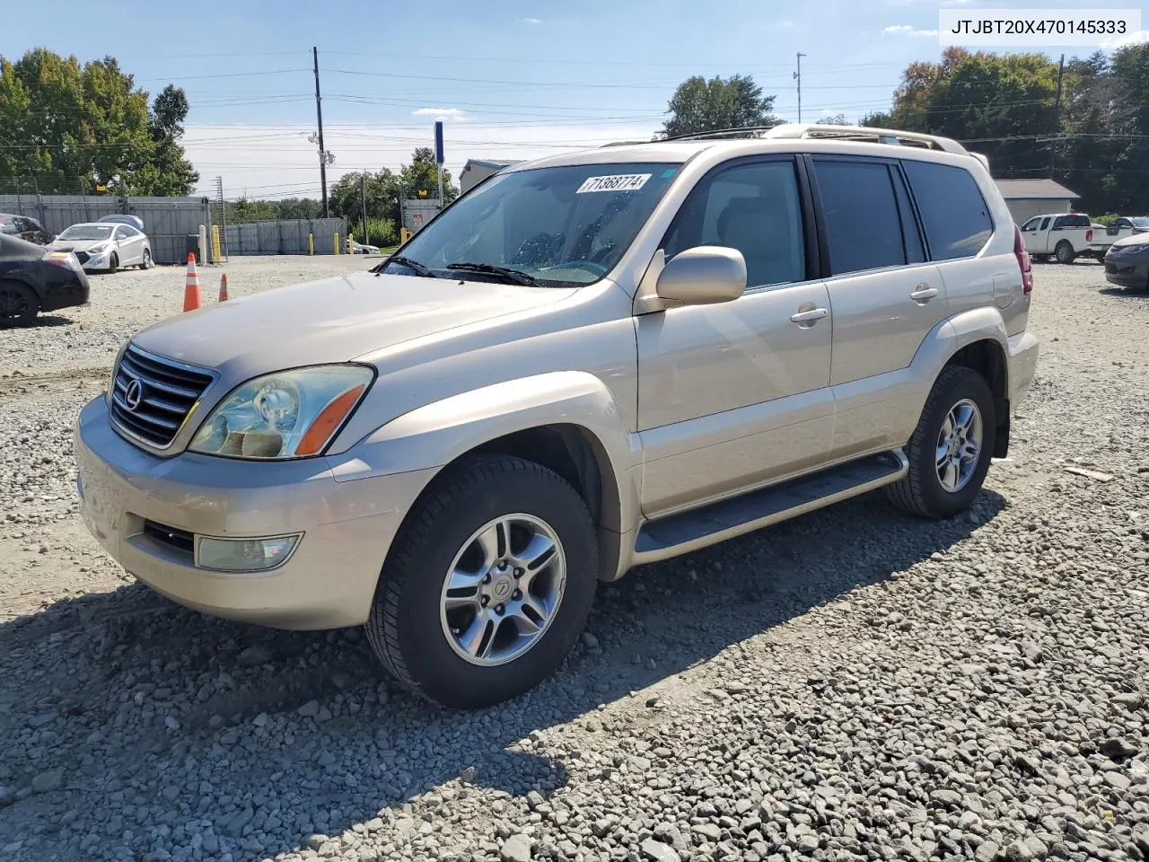 2007 Lexus Gx 470 VIN: JTJBT20X470145333 Lot: 71368774