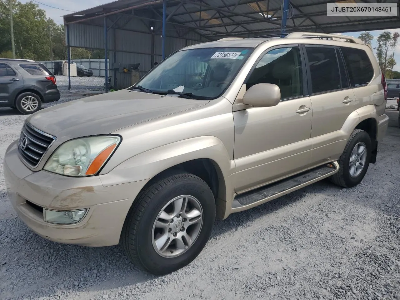 2007 Lexus Gx 470 VIN: JTJBT20X670148461 Lot: 72758874