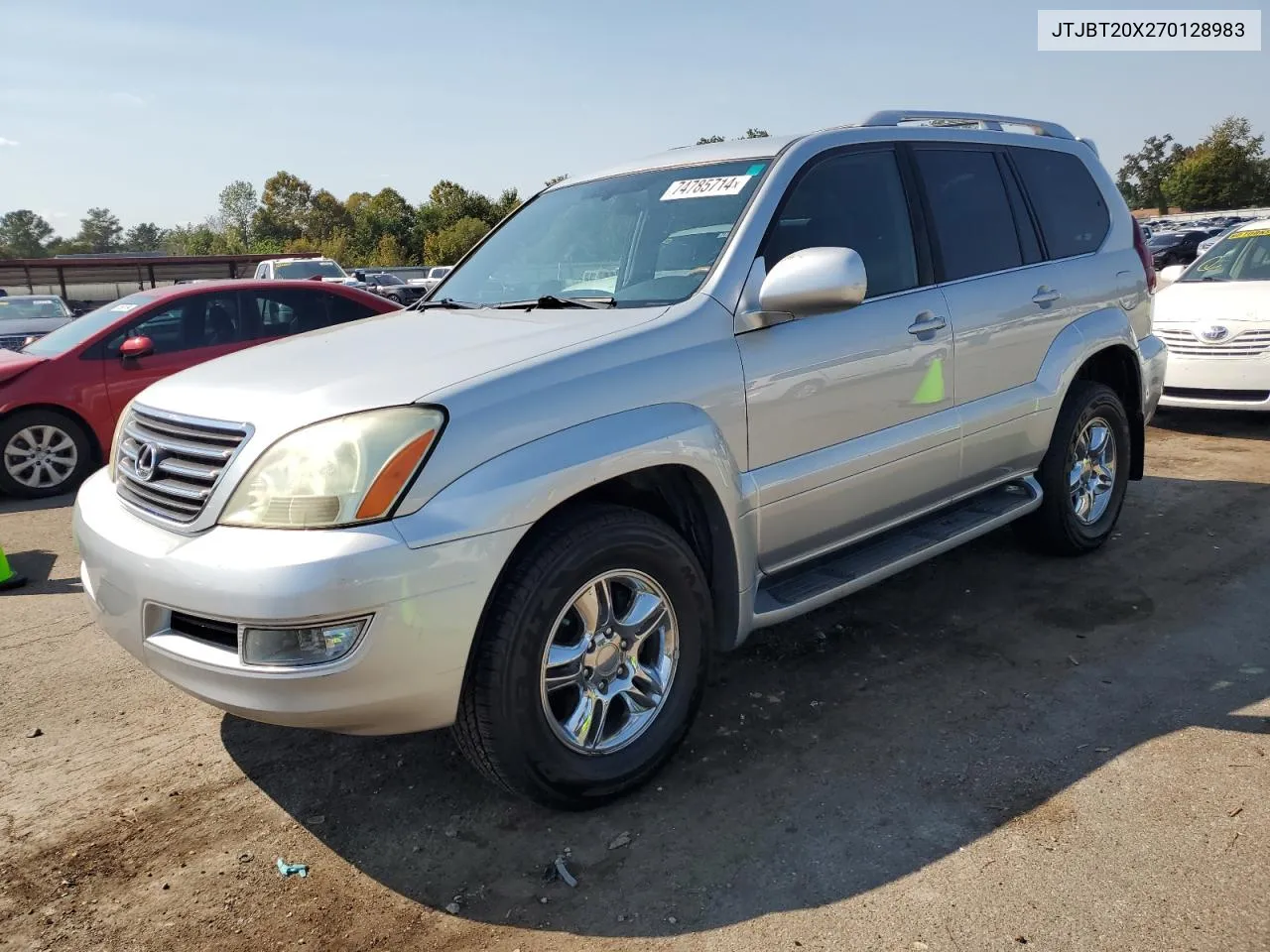 2007 Lexus Gx 470 VIN: JTJBT20X270128983 Lot: 74785714