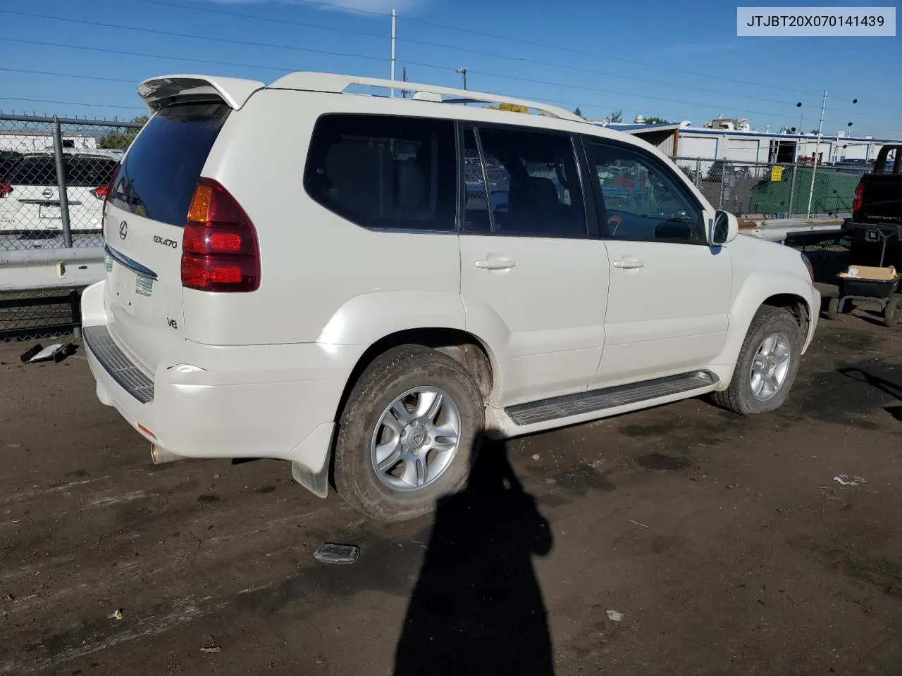 2007 Lexus Gx 470 VIN: JTJBT20X070141439 Lot: 76623384