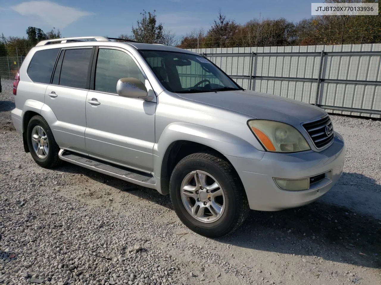 2007 Lexus Gx 470 VIN: JTJBT20X770133936 Lot: 78107804