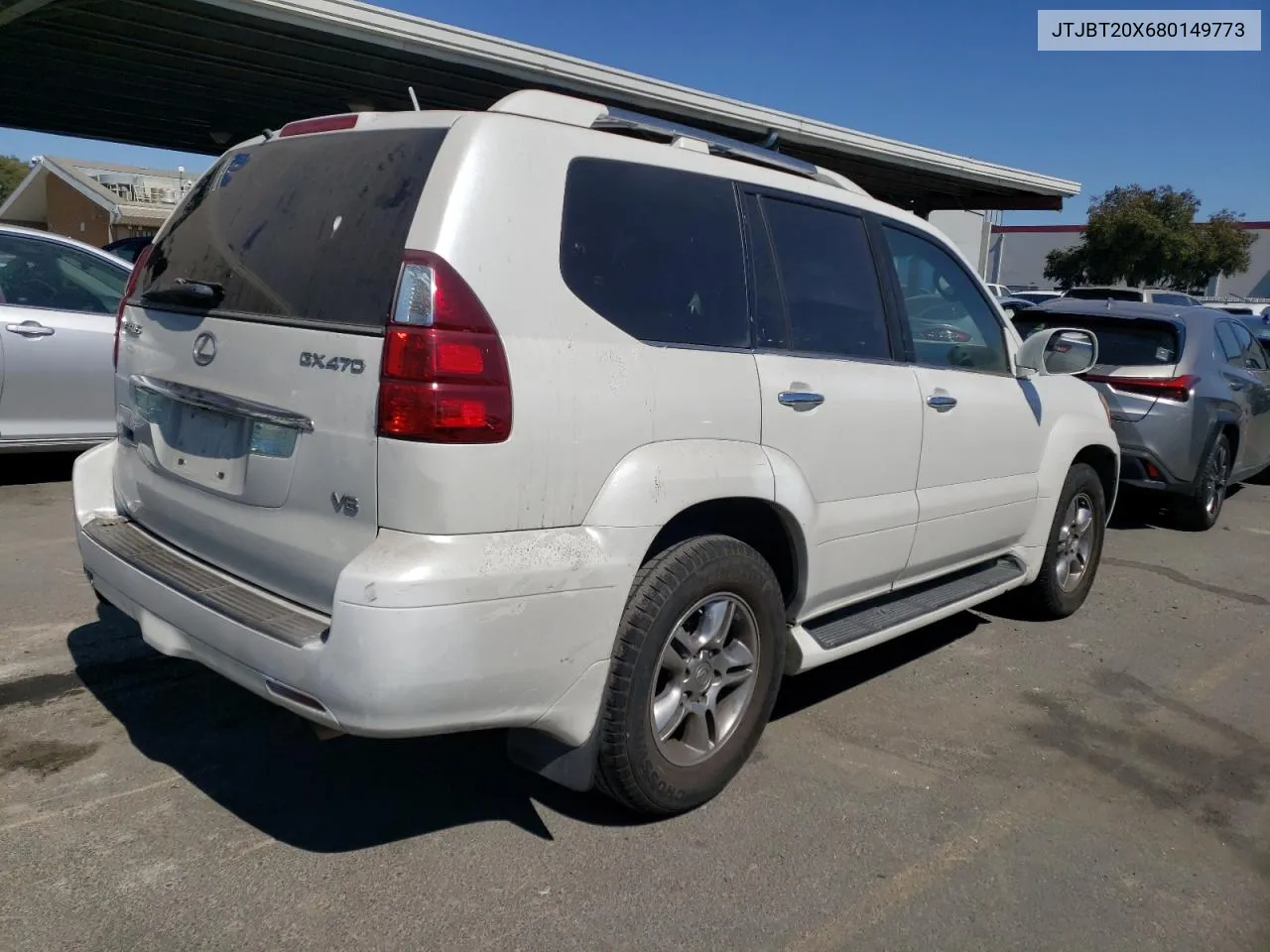 2008 Lexus Gx 470 VIN: JTJBT20X680149773 Lot: 64316564