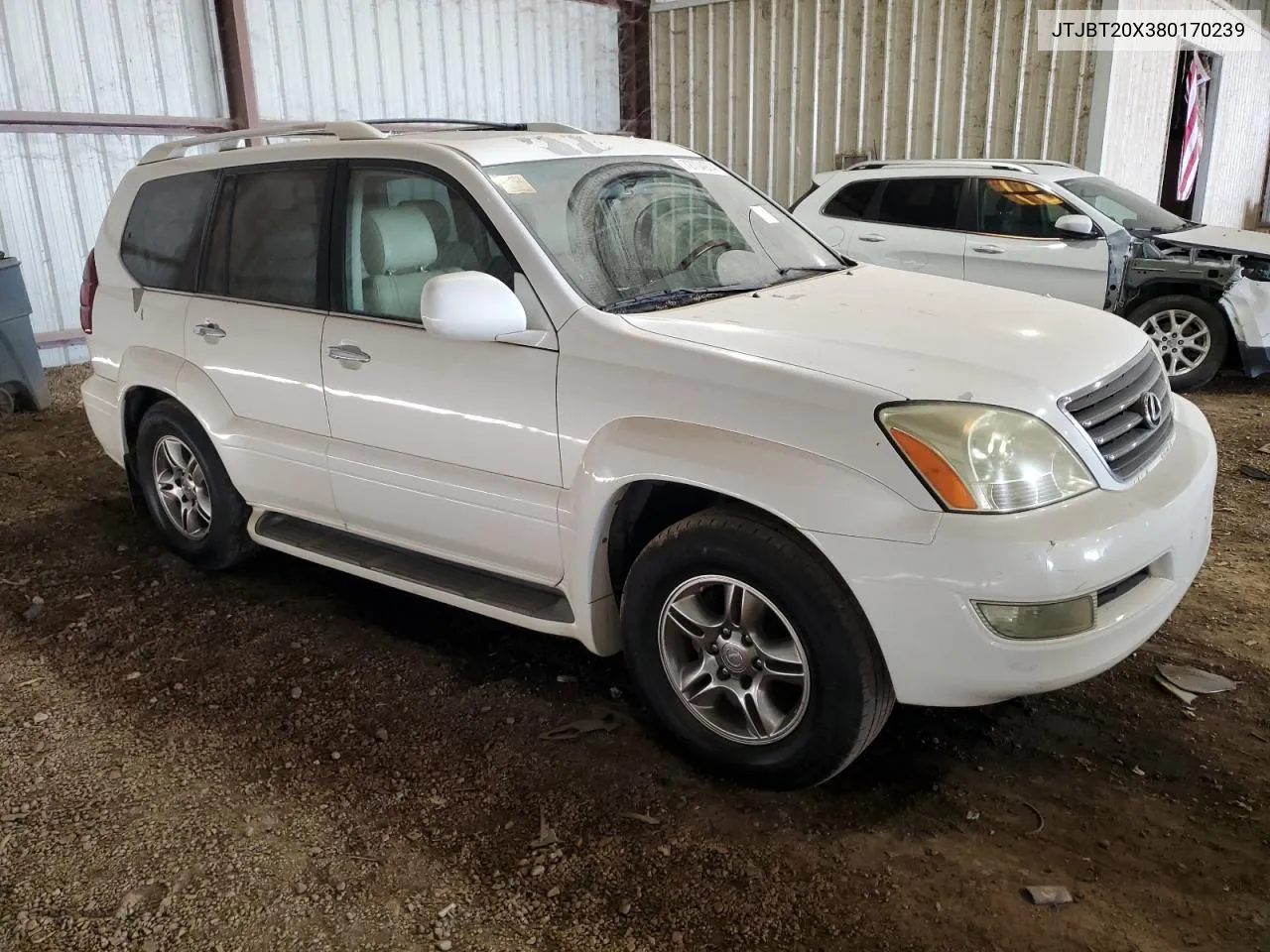 2008 Lexus Gx 470 VIN: JTJBT20X380170239 Lot: 72704974