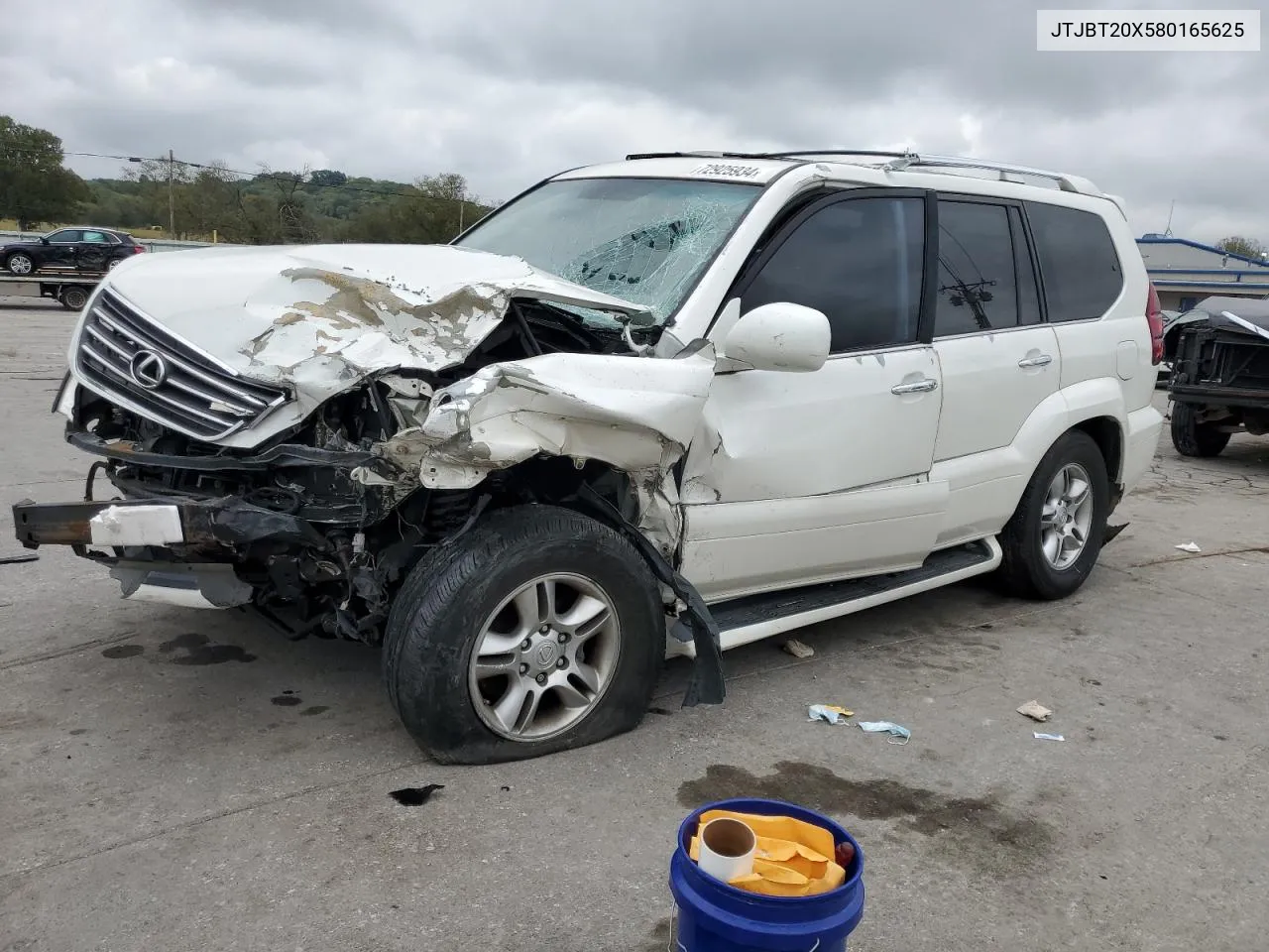 2008 Lexus Gx 470 VIN: JTJBT20X580165625 Lot: 72925934