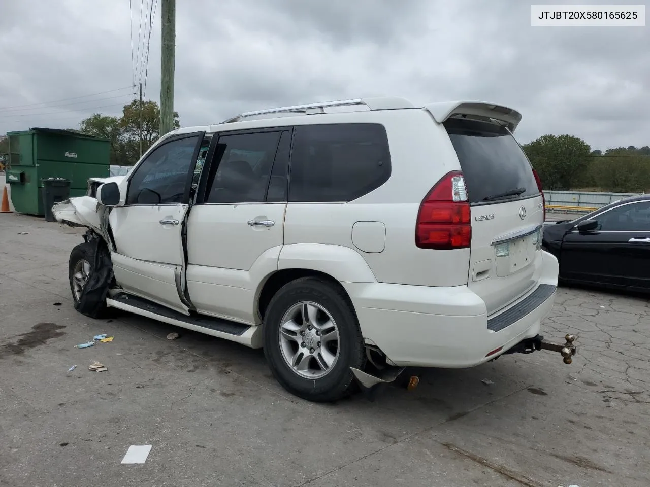 2008 Lexus Gx 470 VIN: JTJBT20X580165625 Lot: 72925934