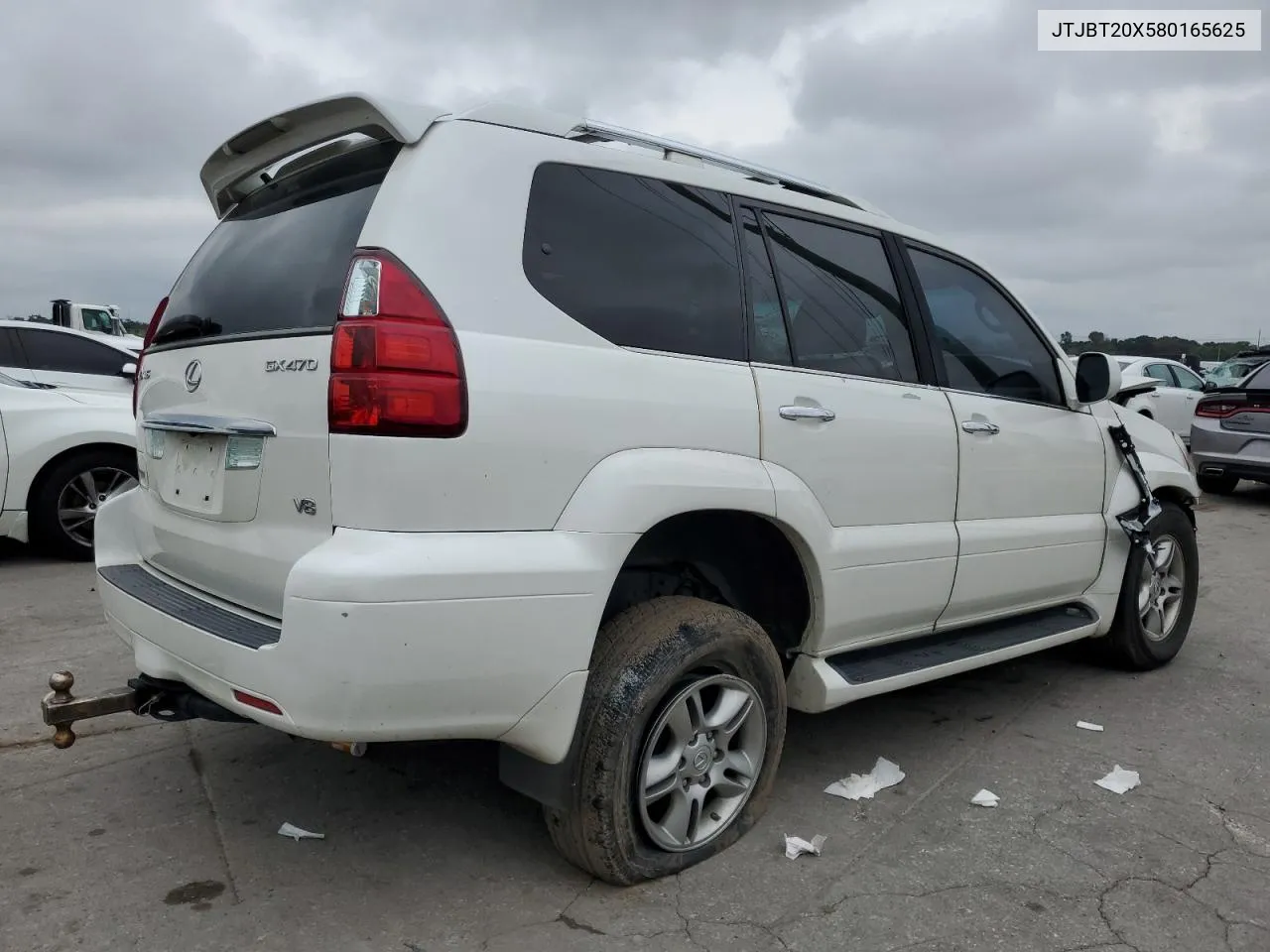 2008 Lexus Gx 470 VIN: JTJBT20X580165625 Lot: 72925934