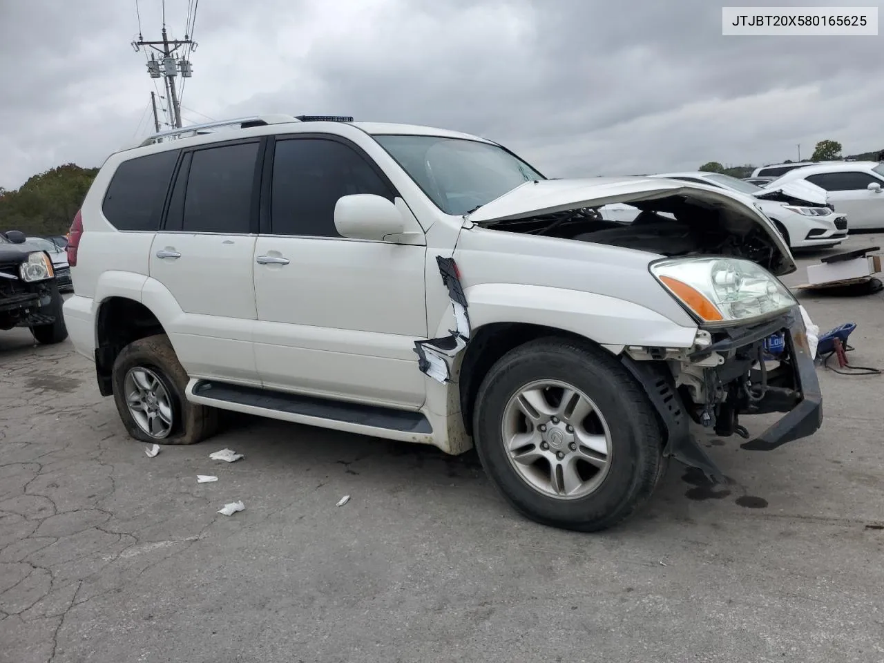 2008 Lexus Gx 470 VIN: JTJBT20X580165625 Lot: 72925934