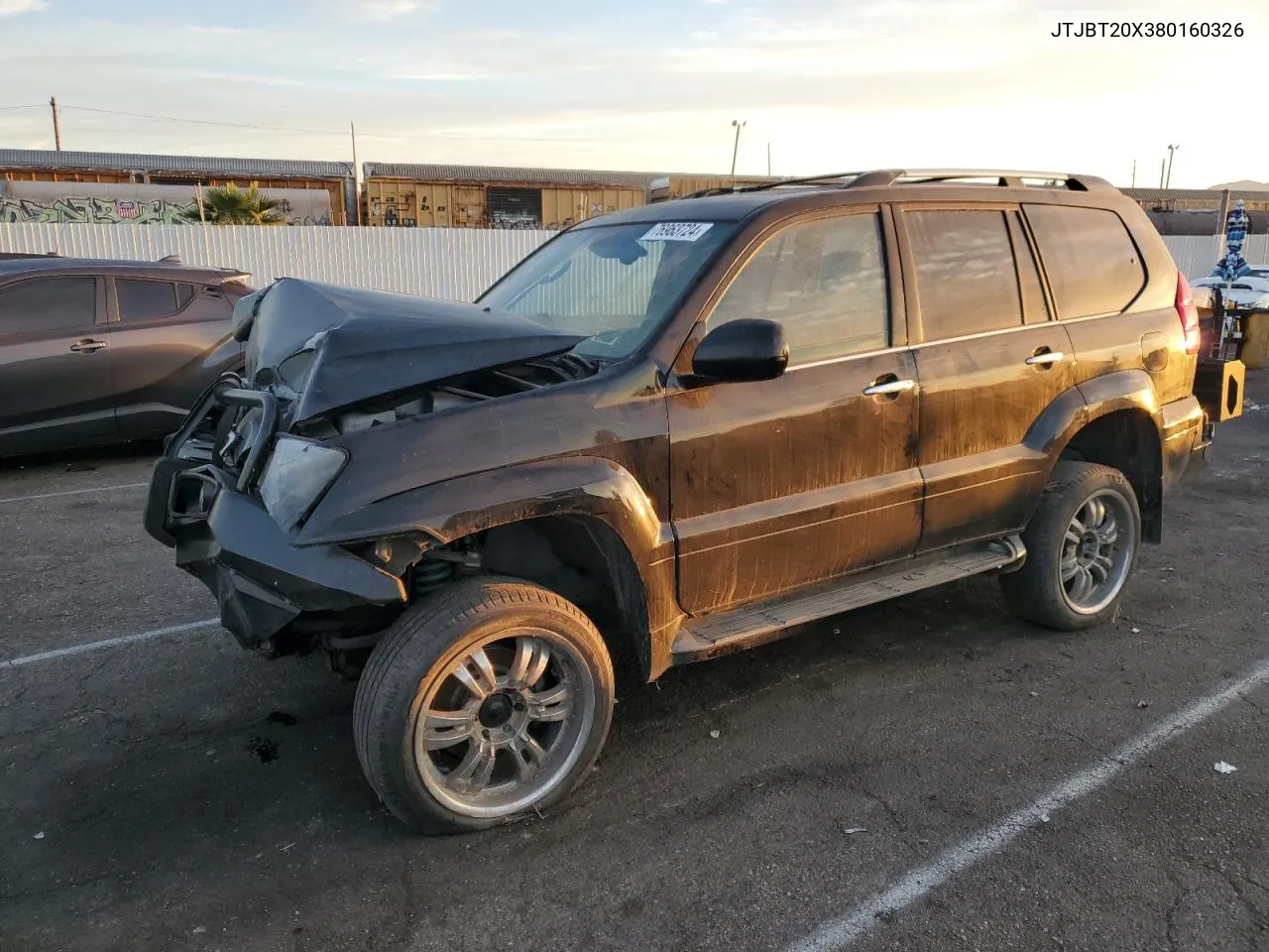 2008 Lexus Gx 470 VIN: JTJBT20X380160326 Lot: 76963724