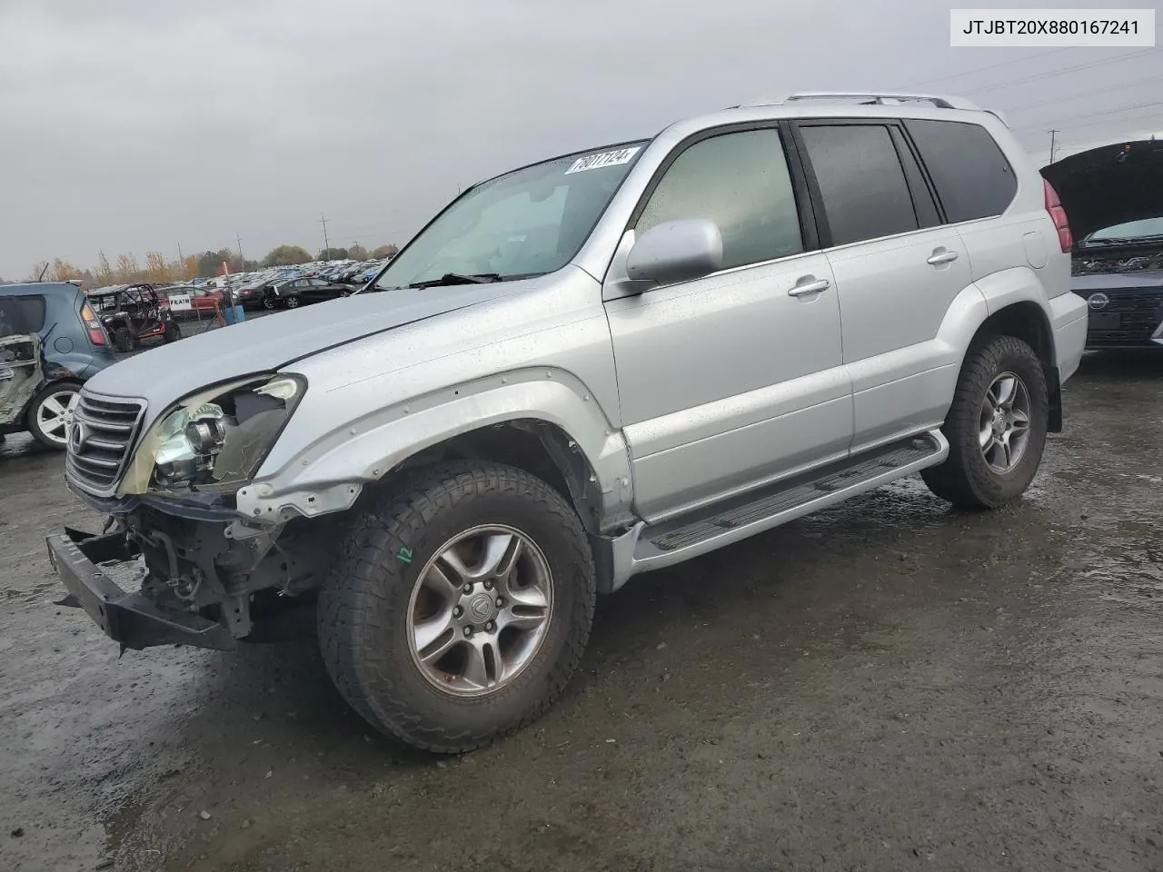 2008 Lexus Gx 470 VIN: JTJBT20X880167241 Lot: 78017124